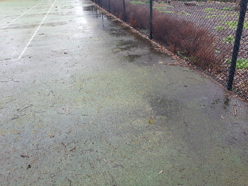 Synthetic tennis court draining tips, protecting your artificial tennis court surface